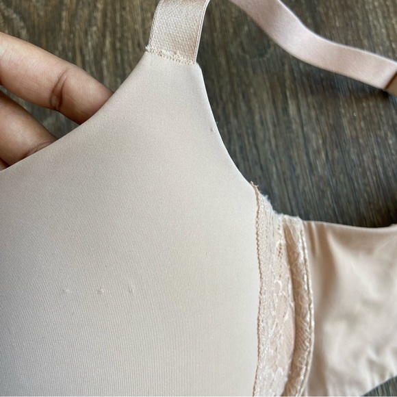 * SOLD * Spanx underwire padded nude lace bra size 36G shaping - Picture 4 of 9